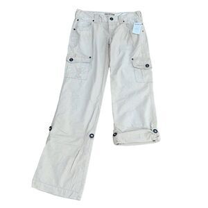 BKE Sam Convertible Khaki Paint Splatter Pants Women's 27x33‎